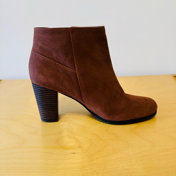 Cole Haan Davenport Ankle Brown Pebble Leather Booties Boots Size 9.5 B - Picture 8 of 12